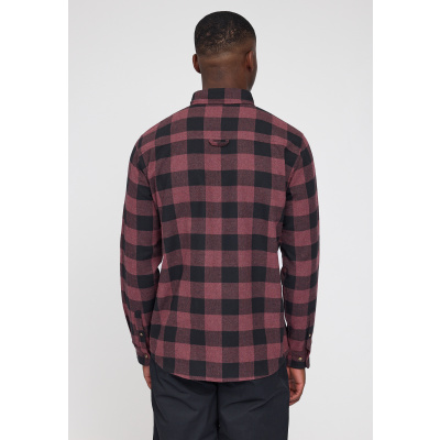 MAZINE Hemd Checked Flannel eggplant/black mel.