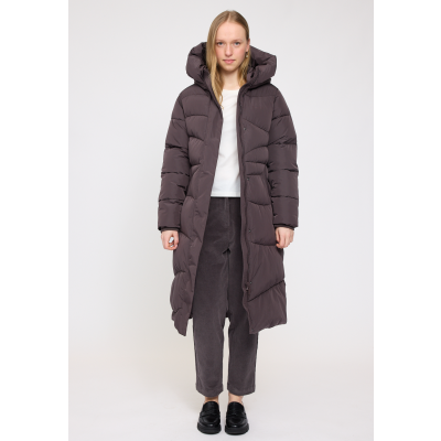 MAZINE Women Jacket Waves Quilt Puffer eggplant