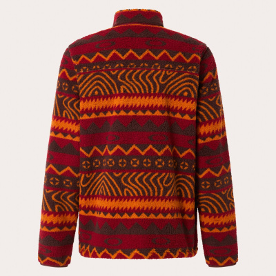 OAKLEY Fleece Mountain Fire Sherpa grenache norway pattern