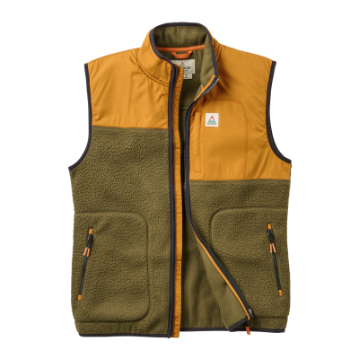 PASSENGER Weste Offgrid Recycled Sherpa dark olive