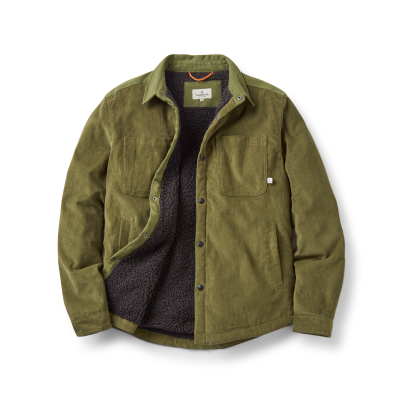 PASSENGER Hemd Kodiak 2.0 Sherpa Lined Cord khaki