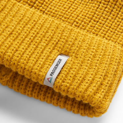 PASSENGER Mütze Compass Recycled mustard yellow