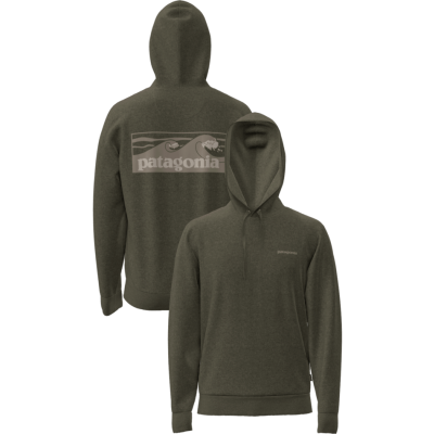 PATAGONIA Hoodie Boardshort Logo Uprisal basin green