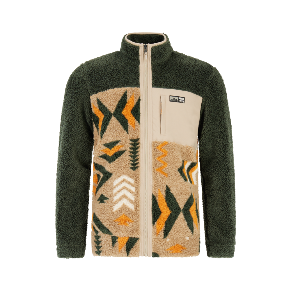 PROTEST Longsleeve Prtdon Full Zip kale green