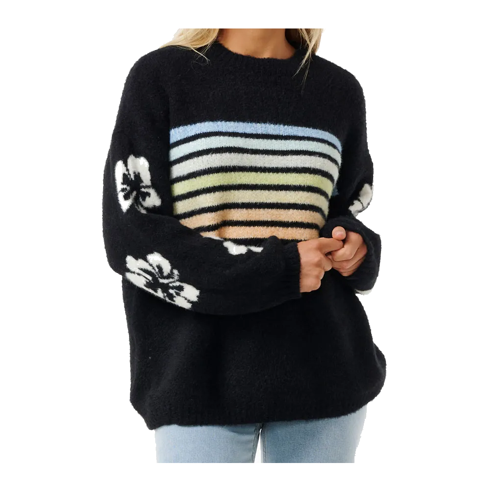 RIP CURL Women Pullover Hibiscus High Tide schwarz