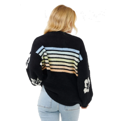 RIP CURL Women Pullover Hibiscus High Tide schwarz