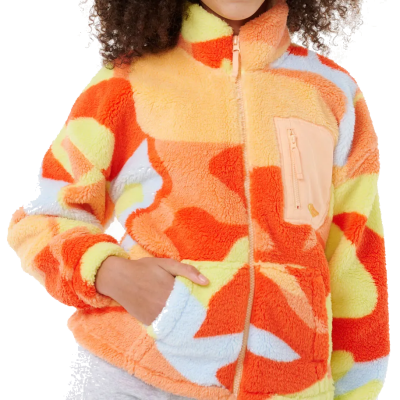 RIP CURL Kids Fleece High Tide Polar bright red