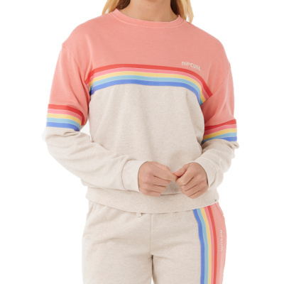 RIP CURL Women Crew Surf Revival oatmeal marle