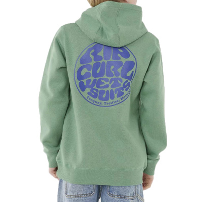 RIP CURL Kids Hoodie Wetsuit Icon grass green