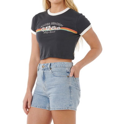 RIP CURL Women Shirt Keepsakes Baby washed black