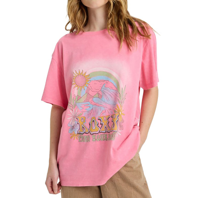 ROXY Women Shirt Sunnyoversize Optic Wash pink cosmos