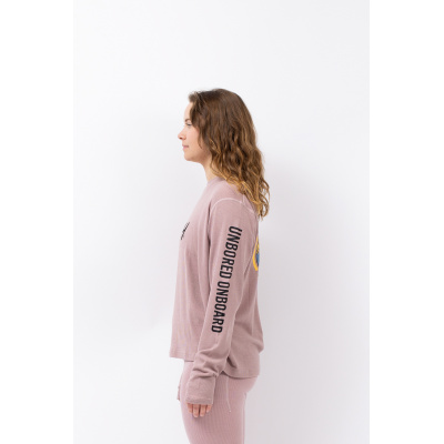 EIVY Women Baselayer Longsleeve Loose Fit Mx Merino Wool Rib faded woodrose