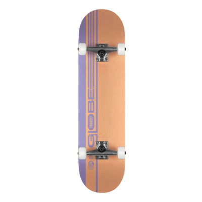 GLOBE Skateboard G0 Strype Hard 7.75 dusty orange/lavender