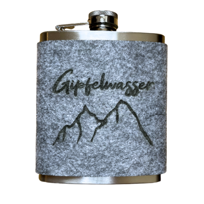 GIPFELGAUDI Flachmann Gipfelwasser