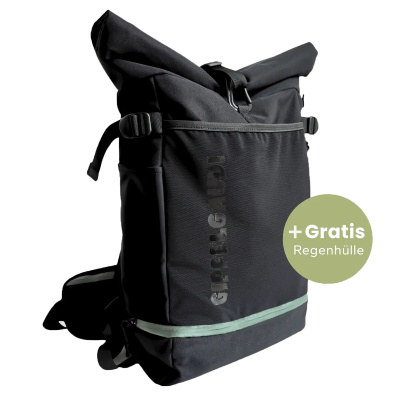 GIPFELGAUDI Rucksack schwarz