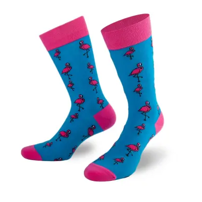 PATRON Socks Flamingo blue