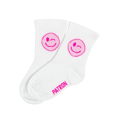 PATRON Kids Socken Zwinkersmile pink Gr. 26-30