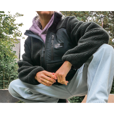 FIVEBOARDS Sherpa Jacke black
